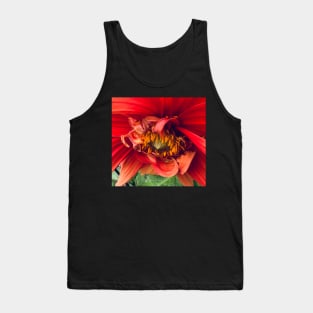 The Orange Dahlia of Peaceful Joy Tank Top